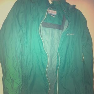 Women’s Teal Columbia Rain Jacket